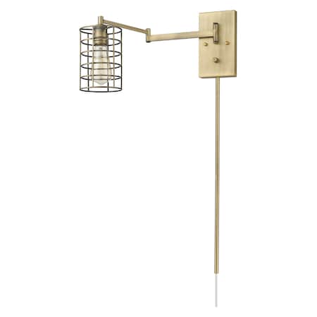 Acclaim Lighting Jett 1-Light Aged Brass Sconce IN41030AB